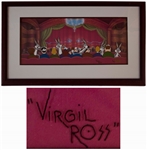 Bugs Bunny Limited Edition Hand-Painted AP Cel Signed by Artist Virgil Ross -- Artwork Measures 24.5 x 11